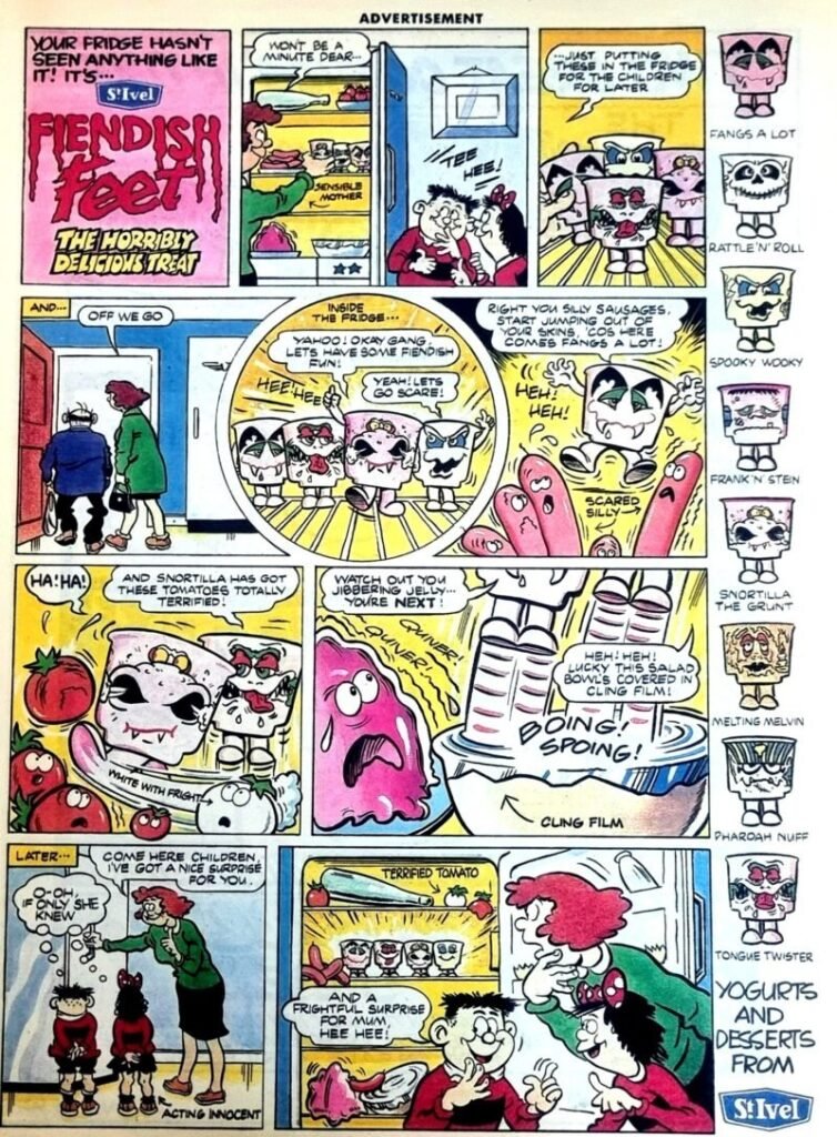 St Ivel Fiendish Feet Yoghurt Advertisement (1990s)